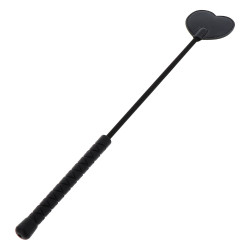 Hidden Desire Cravache Black Heart 44cm Noir